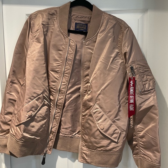 L-2B Laced Flight Jacket. Large, Mauve. - Picture 2 of 2